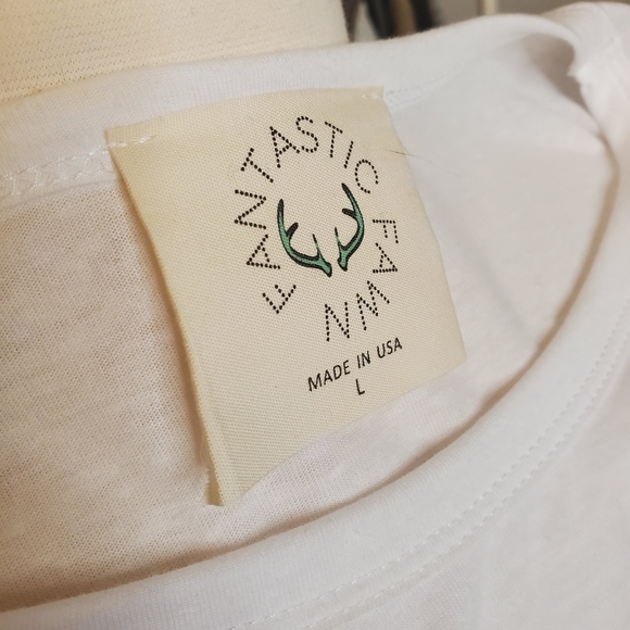 Fantastic Fawn Orange and White Long Sleeved Top - Picture 7 of 7